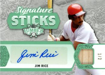 2022 Leaf Lumber - Signature Sticks Emerald #SS-JR1 Jim Rice Front