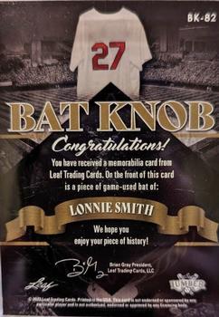2022 Leaf Lumber - Bat Knobs #BK-82 Lonnie Smith Back