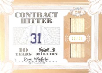 2022 Leaf Lumber - Contract Hitter Relics Bronze #CH-05 Dave Winfield Front