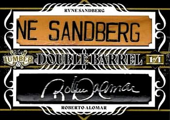 2022 Leaf Lumber - Double Barrel #DB-06 Ryne Sandberg / Roberto Alomar Front