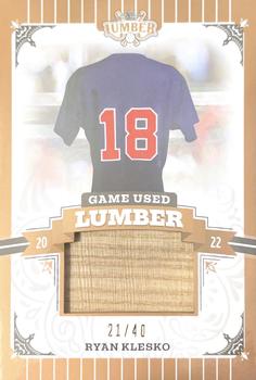 2022 Leaf Lumber - Game Used Lumber Relics Bronze #GUL-109 Ryan Klesko Front