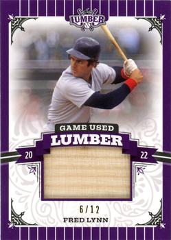 2022 Leaf Lumber - Game Used Lumber Relics Purple #GUL-45 Fred Lynn Front