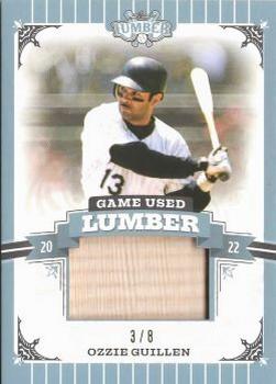 2022 Leaf Lumber - Game Used Lumber Relics Platinum #GUL-93 Ozzie Guillen Front