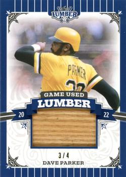 2022 Leaf Lumber - Game Used Lumber Relics Navy Blue #GUL-27 Dave Parker Front