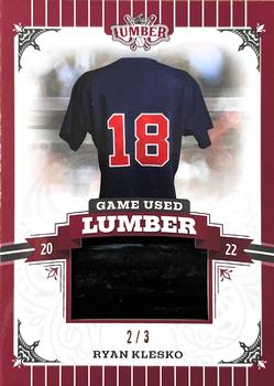 2022 Leaf Lumber - Game Used Lumber Relics Red #GUL-109 Ryan Klesko Front