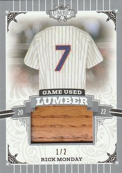 2022 Leaf Lumber - Game Used Lumber Relics Silver #GUL-99 Rick Monday Front