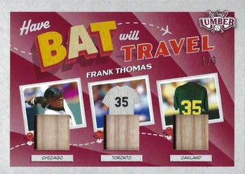 2022 Leaf Lumber - Have Bat, Will Travel Relics Red #HBT-06 Frank Thomas Front