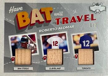 2022 Leaf Lumber - Have Bat, Will Travel Relics Silver #HBT-16 Roberto Alomar Front