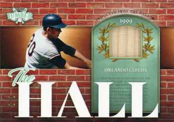 2022 Leaf Lumber - The Hall Relics Emerald #TH-37 Orlando Cepeda Front