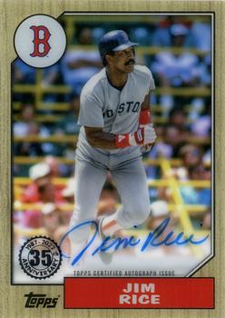 2022 Topps Clearly Authentic - 1987 Topps Baseball Autographs #87TBA-JR Jim Rice Front