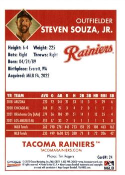 2022 Choice Tacoma Rainiers #24 Steven Souza Jr. Back