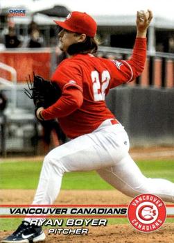 2022 Choice Vancouver Canadians #04 Ryan Boyer Front