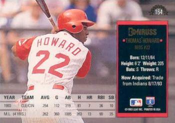 1994 Donruss #164 Thomas Howard Back