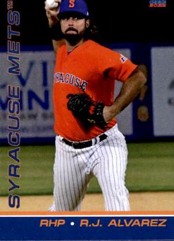 2022 Choice Syracuse Mets #01 R.J. Alvarez Front