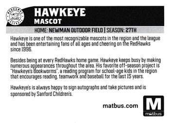 2022 Fargo-Moorhead RedHawks #NNO Hawkeye Back
