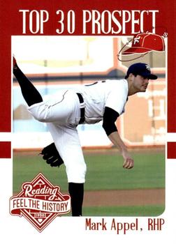 2017 Choice Reading Phillies Top 30 Prospects #NNO Mark Appel Front