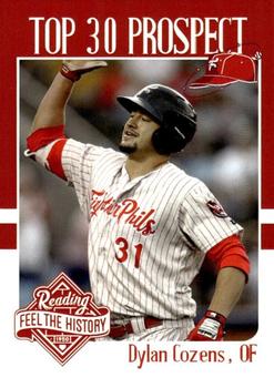 2017 Choice Reading Phillies Top 30 Prospects #NNO Dylan Cozens Front