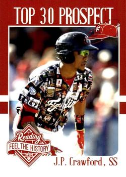 2017 Choice Reading Phillies Top 30 Prospects #NNO J.P. Crawford Front