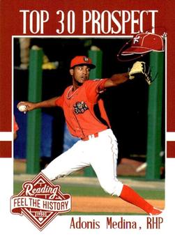 2017 Choice Reading Phillies Top 30 Prospects #NNO Adonis Medina Front