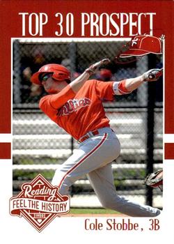 2017 Choice Reading Phillies Top 30 Prospects #NNO Cole Stobbe Front