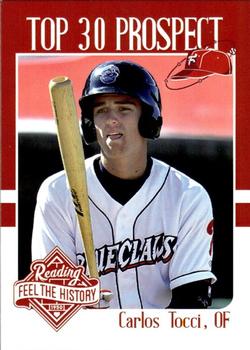 2017 Choice Reading Phillies Top 30 Prospects #NNO Carlos Tocci Front