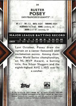 2022 Topps Museum Collection - Copper #34 Buster Posey Back