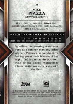 2022 Topps Museum Collection - Copper #35 Mike Piazza Back