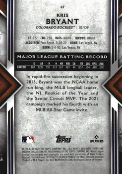 2022 Topps Museum Collection - Copper #67 Kris Bryant Back