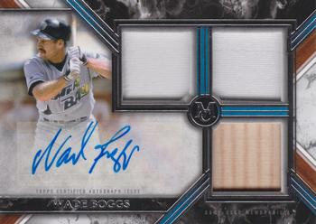 2022 Topps Museum Collection - Single-Player Signature Swatches Triple Relic Autographs #SWTRA-WB Wade Boggs Front