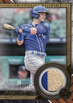 2022 Topps Museum Collection - Meaningful Materials Relics Gold #MMR1-ABE Andrew Benintendi Front