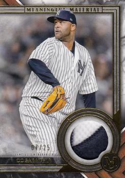 2022 Topps Museum Collection - Meaningful Materials Relics Gold #MMR1-CS CC Sabathia Front