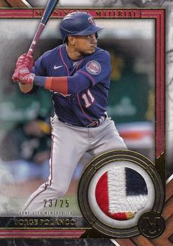 2022 Topps Museum Collection - Meaningful Materials Relics Gold #MMR1-JP Jorge Polanco Front