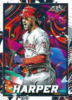 2022 Topps Fire #153 Bryce Harper Front
