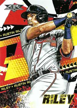 2022 Topps Fire #163 Austin Riley Front