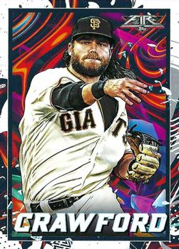 2022 Topps Fire #172 Brandon Crawford Front