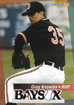 1995 Choice Bowie Baysox #NNO Greg Knowles Front
