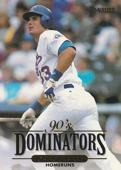 1994 Donruss - 90's Dominators: Homeruns #7 Jose Canseco Front