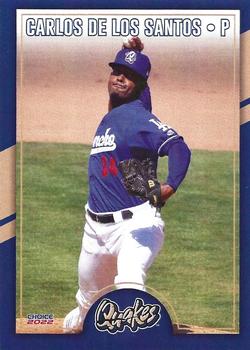 2022 Choice Rancho Cucamonga Quakes #08 Carlos De Los Santos Front