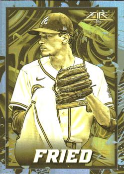 2022 Topps Fire - Gold Minted #92 Max Fried Front