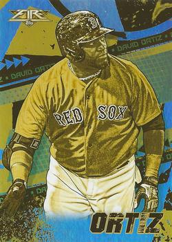2022 Topps Fire - Gold Minted #136 David Ortiz Front