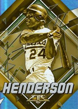 2022 Topps Fire - Gold Minted #145 Rickey Henderson Front