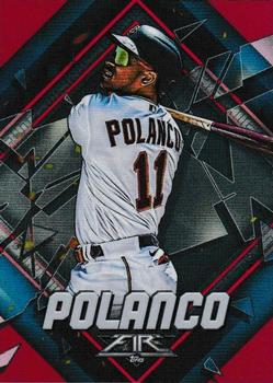 2022 Topps Fire - Flame #162 Jorge Polanco Front