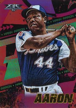 2022 Topps Fire - Flame #194 Hank Aaron Front