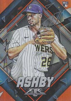 2022 Topps Fire - Orange #82 Aaron Ashby Front