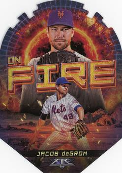 2022 Topps Fire - En Fuego #EF-19 Jacob deGrom Front