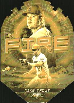2022 Topps Fire - En Fuego Gold Minted #EF-8 Mike Trout Front