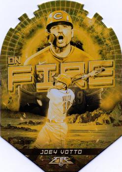 2022 Topps Fire - En Fuego Gold Minted #EF-12 Joey Votto Front