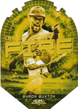 2022 Topps Fire - En Fuego Gold Minted #EF-27 Byron Buxton Front