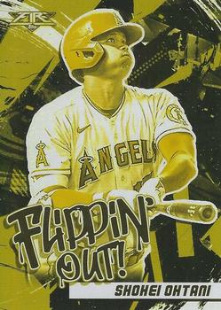 2022 Topps Fire - Flippin' Out Gold Minted #FO-7 Shohei Ohtani Front