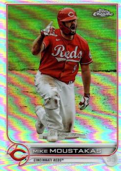 2022 Topps Chrome - Refractor #56 Mike Moustakas Front